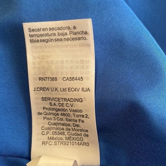 J Crew Mercantile Colorful Tropical Floral Print Faux Wrap Dress Size 4 - Picture 9 of 10